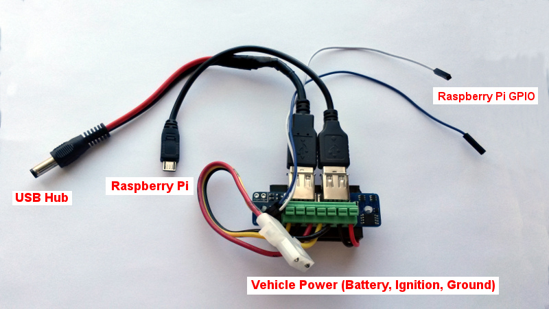 In Car Raspberry Pi Media Player Misc Ws